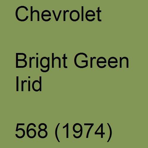 Chevrolet, Bright Green Irid, 568 (1974).